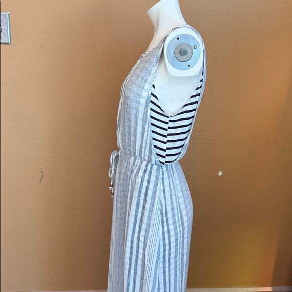 Hummingbird classic beachy contemporary Striped Sleeveless Maxi Dress size M - Picture 8 of 15